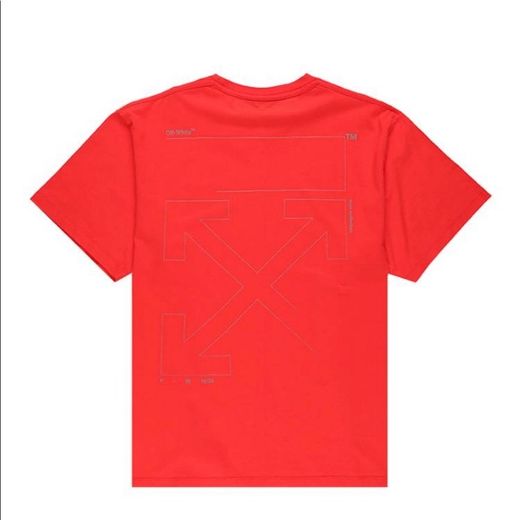 OFF-WHITE Oversized Fit Unfinished T-Shirt “Red”